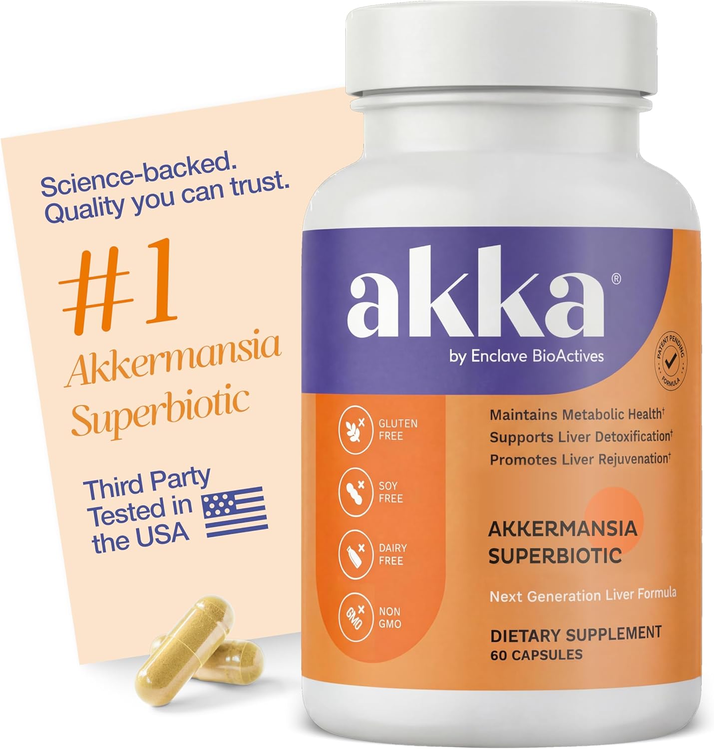 AKKA - Akkermansia Probiotic Liver Cleanse Detox & Repair - Liver Health Supplement for Energy, Digestion & Metabolism with Akkermansia Muciniphila (AKKA Superbiotics)